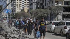 Caos y miedo de la poblacin de Gaza ante el ultimtum del Ejrcito israel