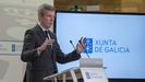 El presidente de la Xunta, Alfonso Rueda, tras la reuni�n del Gobierno auton�mico.