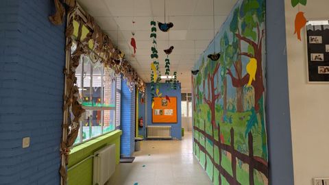 Todo el colegio se decor� como un bosque