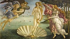El cuadro �Nacimiento de Venus� est� en la Galer�a Uffizi, en Florencia