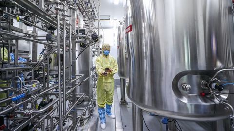 Planta del Grupo Farmac�utico Nacional de China (Sinopharm) en Pek�n