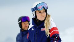 Lindsey Vonn, durante un entrenamiento en los Juegos Ol�mpicos de Inviernos.