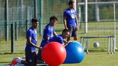 Los nuevos fichajes ya se entrenan en Abegondo