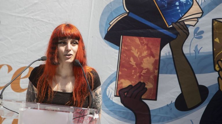 La poeta Blanca Trigo. 