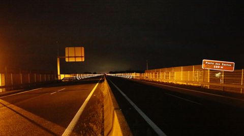 Ponte dos Santos, solo unos minutos despus del confinamiento de Asturias