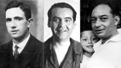 &Aacute;nxel Casal, Federico Garc&iacute;a Lorca y Camilo D&iacute;az Bali&ntilde;o (con Isaac D&iacute;az Pardo de ni&ntilde;o).