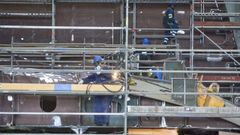 Los talleres de Navantia -en foto de archivo- tardar�n un a�o y medio en tener actividad