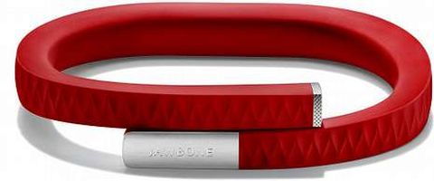 <span lang= es-es >Variadas</span>. Arriba, Fitbit Flex con leds que informan de lo cerca que se est� del reto marcado; a la izquierda, Amiigo, a punto de salir a la venta, y en rojo Jawbone Up, que controla hasta el estado de �nimo.
