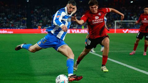 Ximo Navarro, en el partido contra el Mirand�s