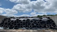 Silo de ma�z recogido y guardado en una explotaci�n de Friol