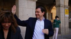 Alfonso Fern�ndez Ma�ueco, durante la jornada electoral del 15M.
