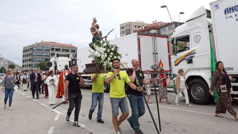Procesi�n de San Crist�bal y bendici�n de veh�culos en Ribeira 2026