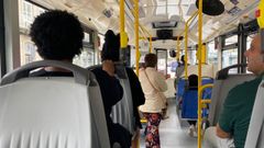 Un autobs, en Ourense.