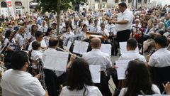 Concierto de la Uni�n Musical de Valladares en la plaza de la Princesa, dentro del ciclo Concertos de Ver�n de Un Mar de Bandas