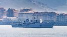 El buque Malaspina, de la Armada se encuentra estos d�as por las costas de Mux�a (en la imagen) y Camari�as. Se dedica a la realizaci�n de levantamientos hidrogr�ficos para la actualizaci�n de la cartograf�a costera y de la plataforma continental