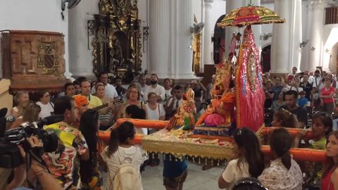 Una imagen hind� Ganesh en el santuario de Ceuta
