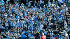 Aficionados del Deportivo, en un partido de la pasada temporada