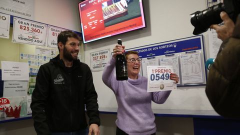 Alegra por el premio gordo en Noia