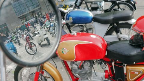 Imagen de archivo de una de las concentraciones de motos antiguas en Padr�n