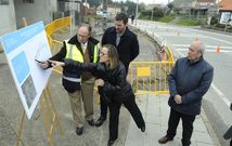 Ethel V�zquez visit� las obras de la PO-841 tras analizar la hoja de ruta de la <span lang= gl >Cidade do Moble</span>. 