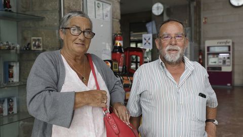 Paula y Antonio, han tenido que viajar hasta Azpeitia en autobs nocturno