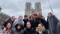 Estudiantes de estilismo de Monforte en la capital de la moda