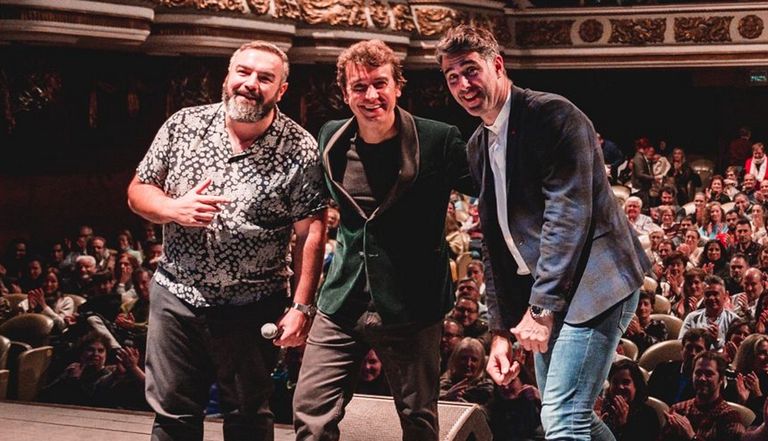 Javier Veiga, David Amor e Rober Bodegas en Esf�nter.