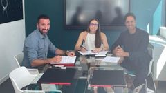 Juan Jos� Blanco, Mar�a Couto y Federico Rodr�guez, en el acto. 