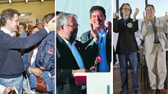 �Pido o voto cr�tico�. Feijoo defendi� en Pontevedra que nadie ofrece m�s al electorado que el PP. �Rajoy fai perigar as pensi�ns�. En Lugo, Besteiro agit� el fantasma de los recortes del PP. Contra �o culto ao ef�mero�. Vence carg� en A Coru�a contra las mareas y lo� su �s�lido� BNG. 