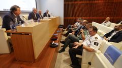 El director xeral de Emerxencias clausur la jornada en la que participaron mandos policiales y de seguridad privada.