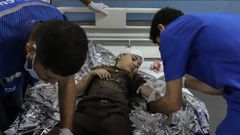 M�dicos del Hospital de Al Shifa, en ciudad de Gaza.