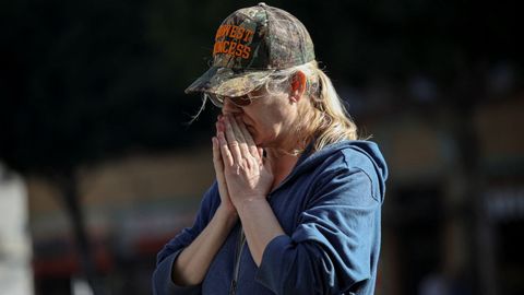 Una fan, conmocionada 