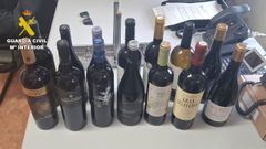 Botellas de vino robadas en un restaurante de Fene
