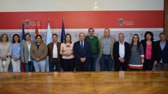 Jos� Tom� con la mesa de negociaci�n de la Diputaci�n de Lugo