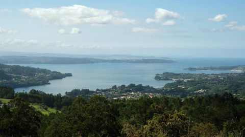Vista a�rea de Cabanas y la r�a de Ares