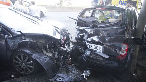 Accidente de Tr�fico a la altura de la Casa del Mar