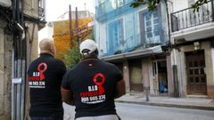 Desalojo del piso de la Cocina Econ�mica de A Coru�a que estaba okupado en la calle del Orz�n