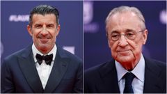 Figo y Florentino Pérez, asistiendo a la entrega de los Premios Laureus del deporte 2025.