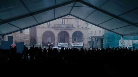 Huelga en Ourense: manifestacin.