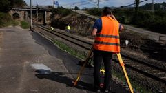 Los peritos realizaron un levantamiento topogr�fico de las v�as. 