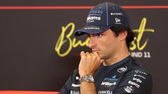 Carlos Sainz durante el Gran Premio de Hungr�a.