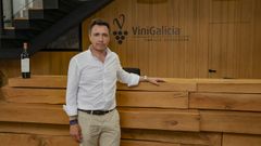 Juan Luis M�ndez, director general de ViniGalicia, en las dependencias de la empresa.