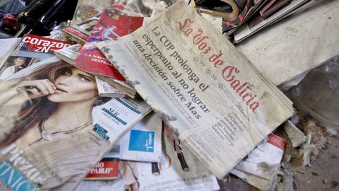 Estado actual del antiguo mercado de Santa Luc�a, en A Falperra