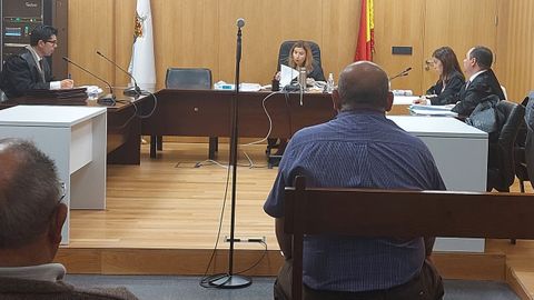 El acusado, este viernes en el juicio en Ourense