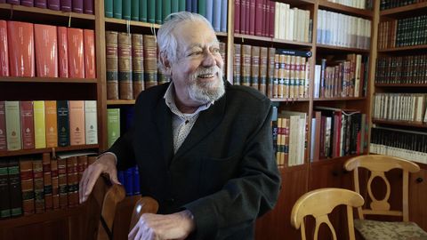 Gonzalo Celorio, en una imagen tomada hace unos das en su casa de Mxico.