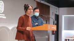 La concejala de Pontevedra Anabel Gul�as y Ram�n Marrades, en una imagen del pasado octubre