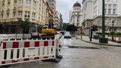 Corte en el cruce de Federico Tapia con Notariado y Font�n