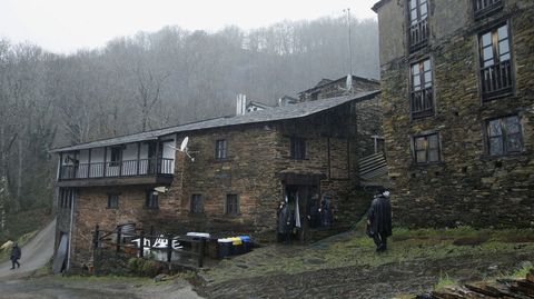 La aldea de Seceda, cabecera de una de las nueve parroquias que forman el municipio de Folgoso do Courel