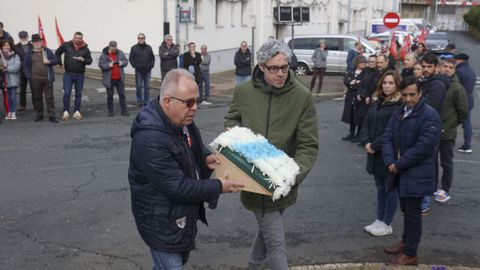 El representante de UGT con el portavoz municipal del BNG
