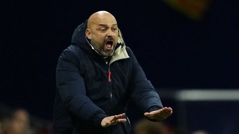 El entrenador del rival del Celta de este s�bado, el Espanyol, Manolo Gonz�lez.